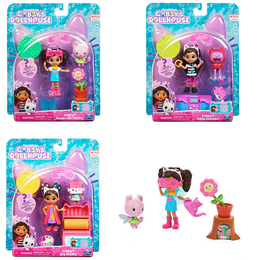Gabby's Dollhouse Gabby‘s Dollhouse, set Art Studio con 2 personaggi giocattolo, 2 accessori, scatola con sorpresa e mobile, giocattolo per bambini dai 3 anni in su