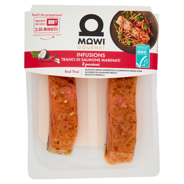 Mowi Gourmet Infusions Tranci di Salmone Marinati Red Thai 220 g