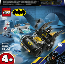 LEGO DC 76301 Batman e Batmobile Contro Mr. Freeze, Macchina Giocattolo del Supereroe con 2 Minifigure, Giochi per Bambini 4+