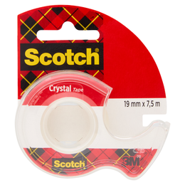 Scotch® Nastro trasparente, 19 mm x 7,5 m, 1 rotolo su dispenser/confezione