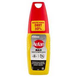 Autan Max Insetto Repellente e Antizanzare Comuni, Tigri, Tropicali, Zecche e Tafani, 100ml