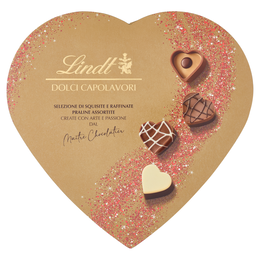 Lindt Dolci Capolavori Cioccolatini assortiti Scatola cuore 132 g