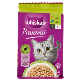 Whiskas Pranzetti Cibo Umido Gatto con Pollo e Tonno in Salsa 6x50g