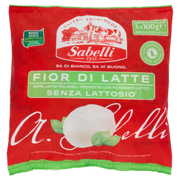 Sabelli Fior di Latte Senza Lattosio* 3 x 100 g