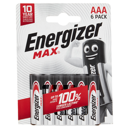 Energizer Max AAA Alkaline 6 pz