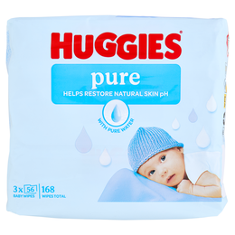 Huggies pure Baby Wipes 3 x 56 pz