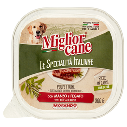 Migliorcane Le Specialità Italiane Polpettone con Manzo e Fegato 300 G