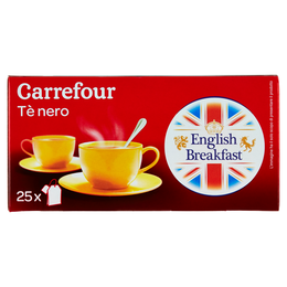 Carrefour English Breakfast Tè nero 25 filtri 43,75g
