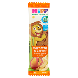 HiPP Biologico Barretta ai Cereali Avena, pesca e mela 20g
