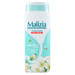 Malizia Doccia Schiuma Tonificante con Antibatterico muschio bianco 300 mL