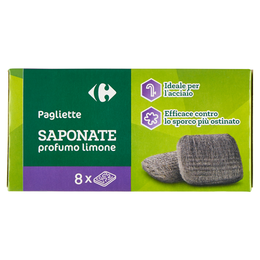 Carrefour Pagliette Saponate profumo limone 8 pz