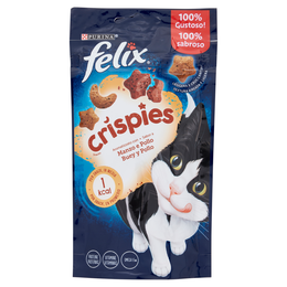 FELIX Crispies Snacks Aromatizzato con Manzo e Pollo 45 g