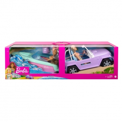 Barbie bambola con Barca e Auto