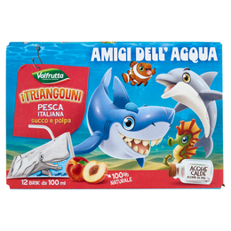 Valfrutta i Triangolini Pesca Italiana succo e polpa Brik