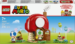 LEGO Super Mario 72041 Festa a Casa di Toad, Giocattolo con 2 Figure, Cucina, Camera, Tavolo da Picnic, Regalo per Bambini 7+