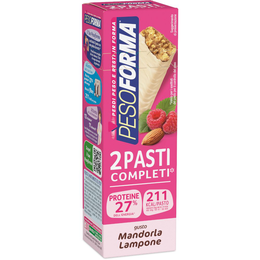 Pesoforma Barrette 2 pasti sostitutivi Mandorla Lampone, 2x58g