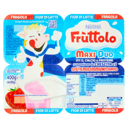NESTLÉ FRÙTTOLO Maxi Duo Fragola - Fior di Latte 4x100g