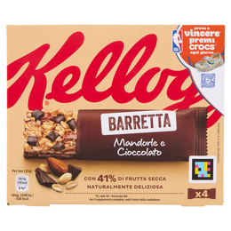 Kellogg's Barretta Mandorle e Cioccolato 4 x 32 g