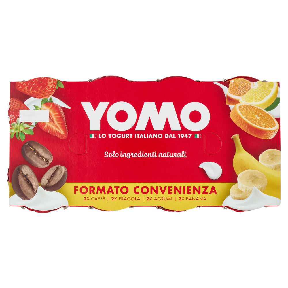 Yomo Caffè, Fragola, Agrumi, Banana 8 x 125 g