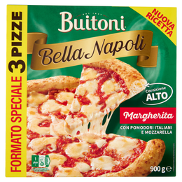 Buitoni Bella Napoli Margherita x3 Pizza surgelata 900 g