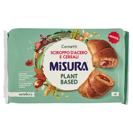 Misura Naturìcca Cornetti Sciroppo d'Acero e Cereali Plant Based 6 x 49,7 g