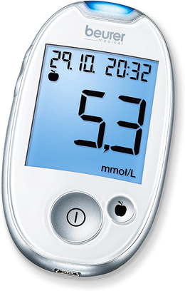 Beurer GL 44 - Glucometro (mg/dl), colore: Bianco