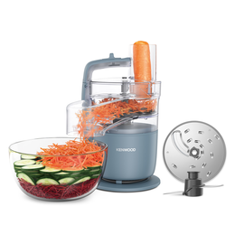 Kenwood MultiPro Go - Robot da cucina, Lama per tagliare e impastare, Disco reversibile,1,3L, 650W, Grigio (FDP22.130GY)