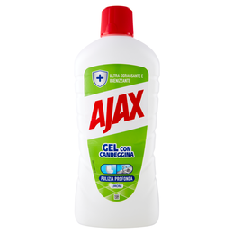 Ajax detersivo pavimenti gel con candeggina e limone 950 ml