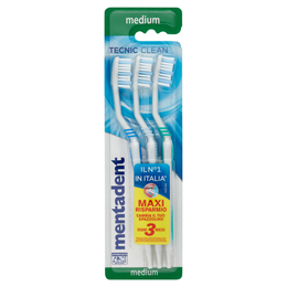 Mentadent Tecnic Clean medium 3 pz