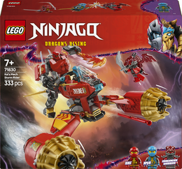 LEGO NINJAGO 71830 Mech Storm Rider di Kai - 2 Veicoli Trasformabili in Figura Snodabile e Moto Giocattolo, Giochi Bambini 7+