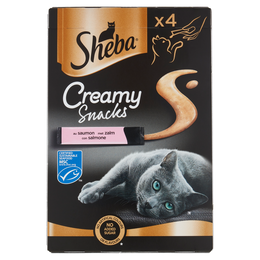 Sheba Creamy Snacks con salmone 4 x 12 g