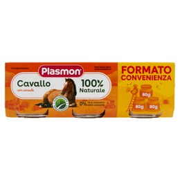Plasmon Omogeneizzato Cavallo con cereale 3 x 80 g