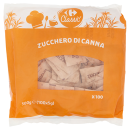 Carrefour Classic Zucchero di Canna 100 x 5 g