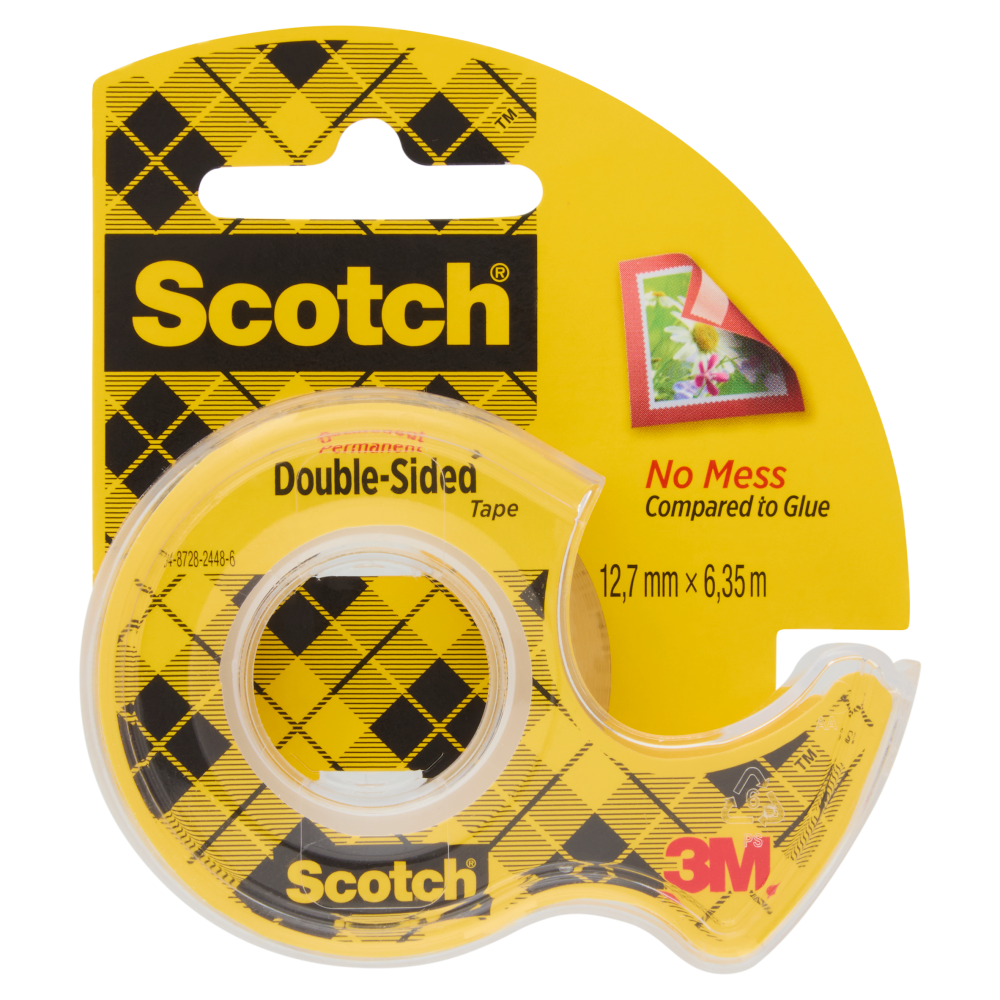 Scotch® Nastro biadesivo trasparente 12,7mm x 6,35mm