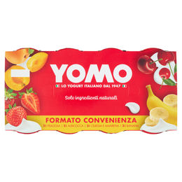 Yomo Fragola, Albicocca, Ciliegia e Amarena, Banana 8 x 125 g