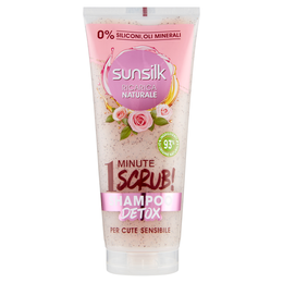 sunsilk Ricarica Naturale 1 Minute Scrub! Shampoo Detox per Cute Sensibile 200 ml