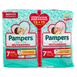 Pampers Baby-dry Mutandino XXL 15 + 15 pz