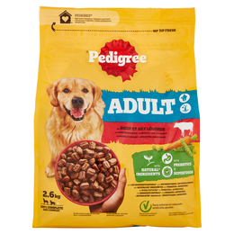 Pedigree Cibo Secco Cane Adulto Manzo Verdure 2.6Kg