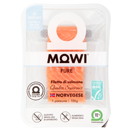 Mowi Pure Filetto di salmone Norvegese Qualità Superiore 150 g