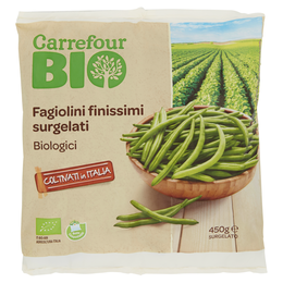Carrefour Bio Fagiolini finissimi surgelati Biologici 450 g