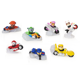 PAW Patrol , Mini Personaggi Moto Pups a sorpresa, collezione da 5 cm con contenitore a forma di Quartier Generale, giocattolo per bambini dai 3 anni