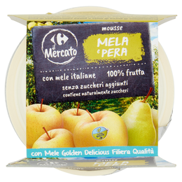 Carrefour il Mercato mousse Mela e Pera 2 x 100 g
