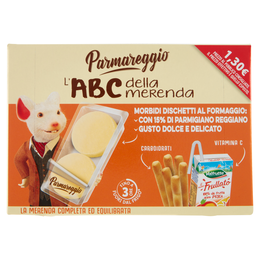 Parmareggio l'ABC della merenda Morbidi Dischetti al Formaggio