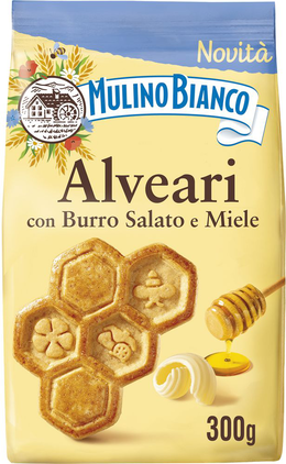 Mulino Bianco Alveari con Burro Salato e Miele 300g