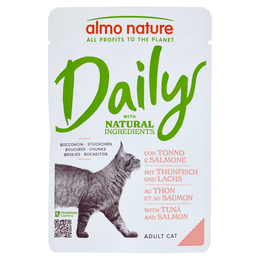 almo nature Daily Adult Cat Bocconcini con Tonno e Salmone 70 g