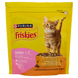 PURINA FRISKIES Junior Pollo e Tacchino, con Latte e con Verdure 375g