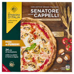 Le Stagioni d'Italia Pizza ai Funghi Senatore varietà Cappelli 370 g