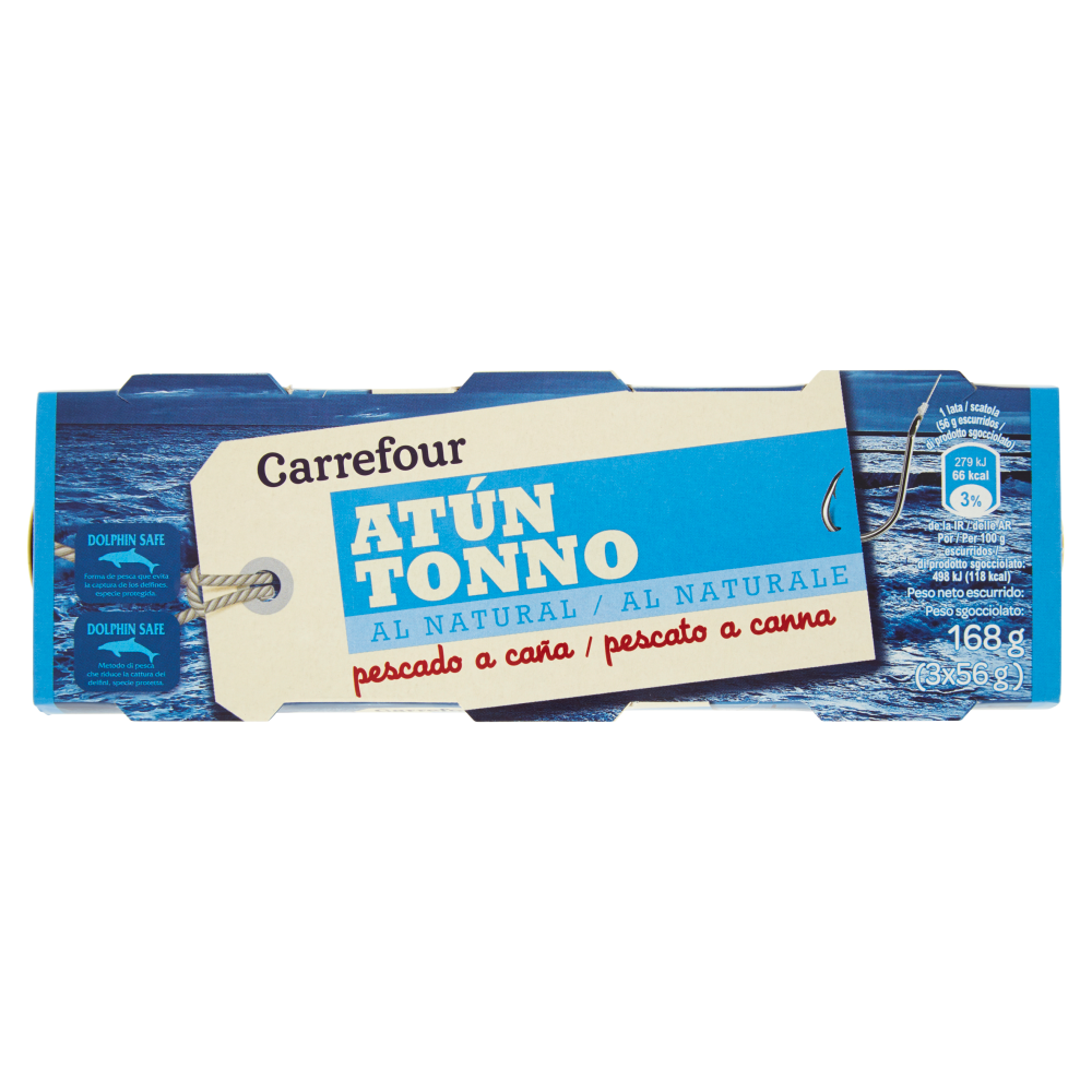 Carrefour Tonno al Naturale 3 x 80 g