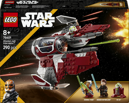 LEGO Star Wars 75401 Jedi Interceptor di Ahsoka con Minifigure di Anakin Skywalker e Droide, Starfighter Giocattolo Bambini 8+