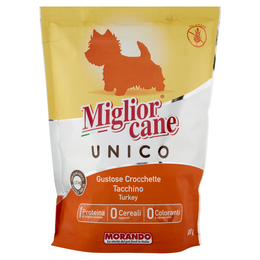 Migliorcane Unico Gustose Crocchette Tacchino per Cani Adulti <10 kg Piccola Taglia 800 g